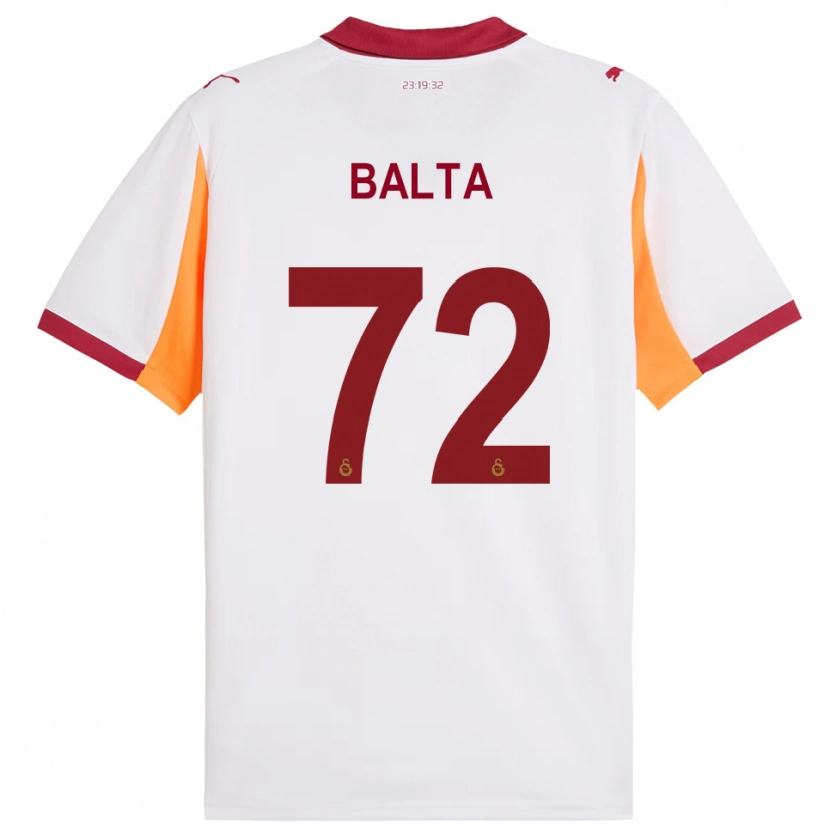 Danxen Kid Çağrı Balta #72 White Red Away Jersey 2025/26 T-Shirt
