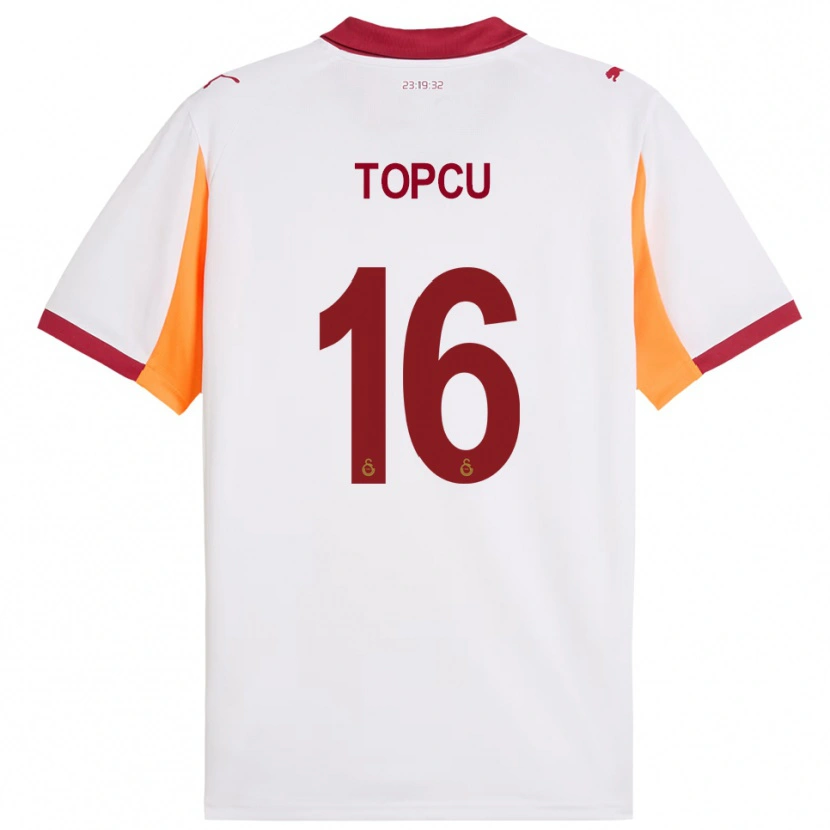 Danxen Kid Ebru Topçu #16 White Red Away Jersey 2025/26 T-Shirt