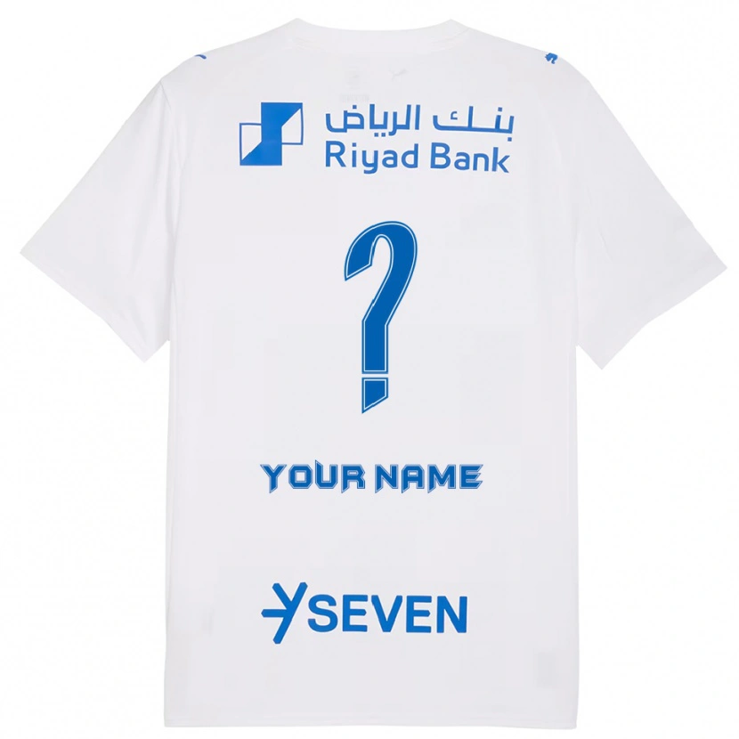 Danxen Kid Your Name #0 White Blue Away Jersey 2025/26 T-Shirt