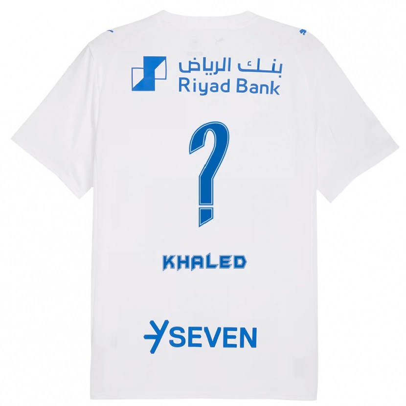 Danxen Kid Saad Khaled #0 White Blue Away Jersey 2025/26 T-Shirt