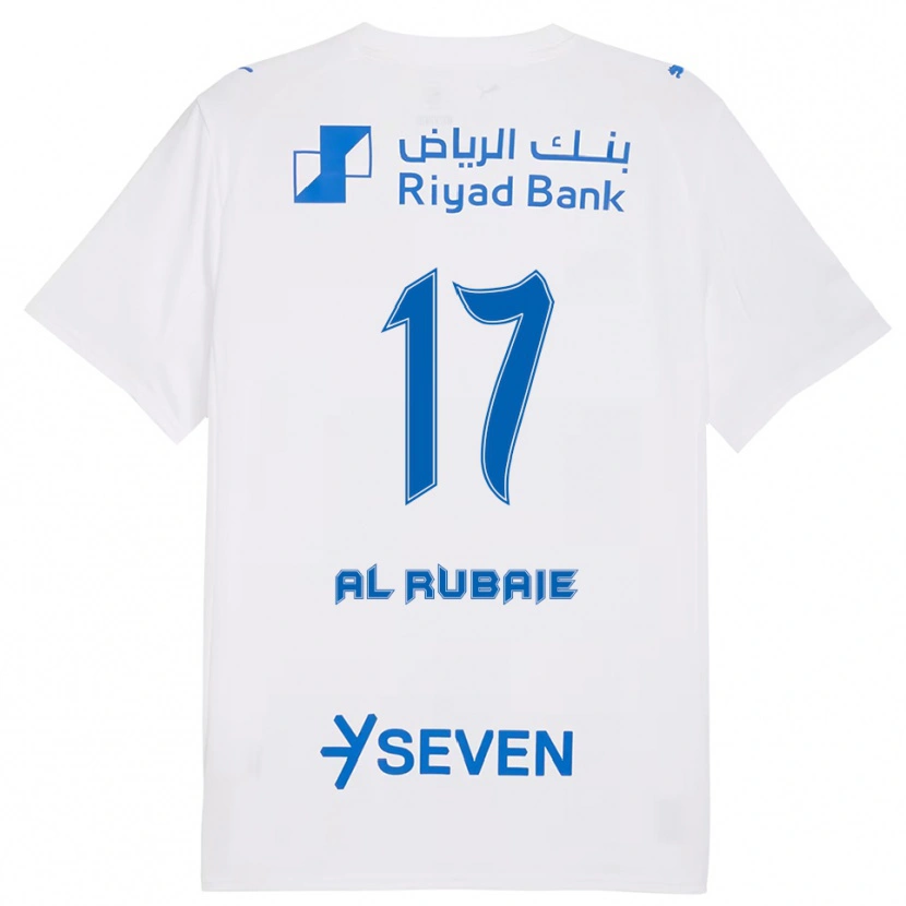 Danxen Kid Mohammed Al-Yami #17 White Blue Away Jersey 2025/26 T-Shirt