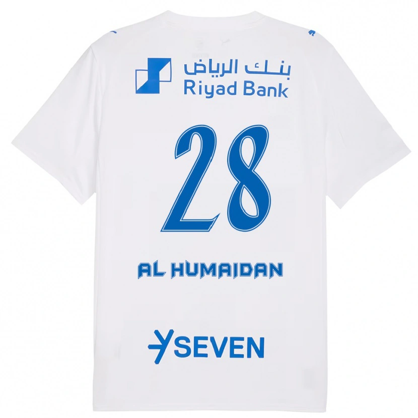 Danxen Kid Fay Al-Humaidan #28 White Blue Away Jersey 2025/26 T-Shirt