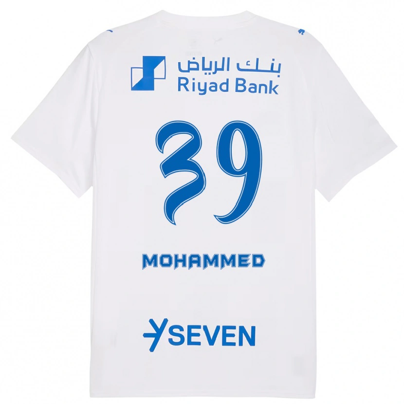 Danxen Kid Mohammed Al-Zaid #39 White Blue Away Jersey 2025/26 T-Shirt