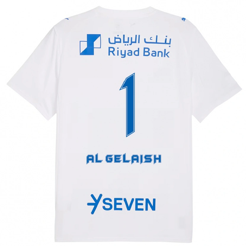 Danxen Kid Nawal Al Gelaish #1 White Blue Away Jersey 2025/26 T-Shirt