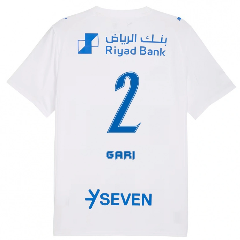 Danxen Kid Fatimah Gari #2 White Blue Away Jersey 2025/26 T-Shirt