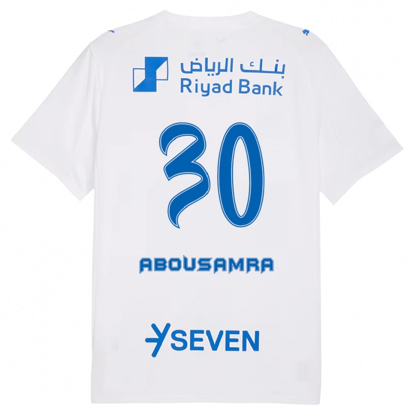 Danxen Kid Lamar Abousamra #30 White Blue Away Jersey 2025/26 T-Shirt