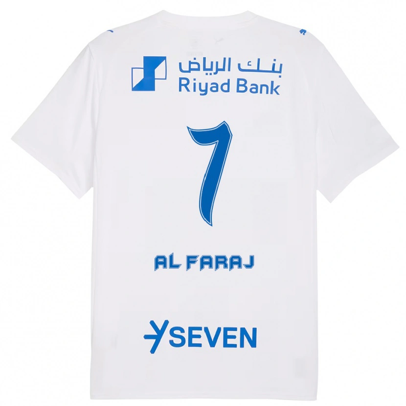 Danxen Kid Salman Al-Faraj #7 White Blue Away Jersey 2025/26 T-Shirt
