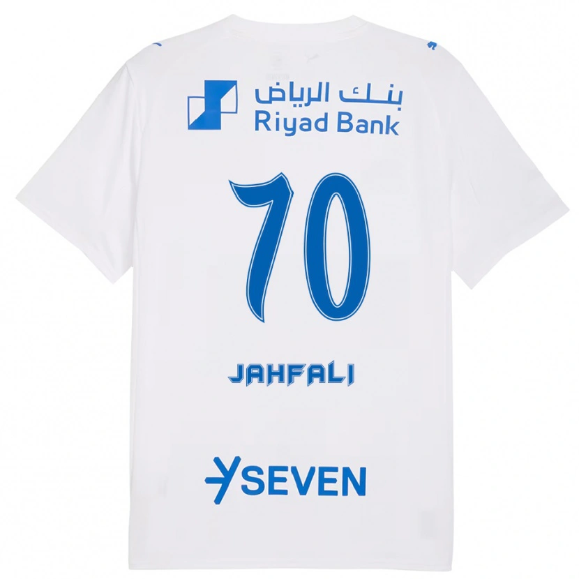 Danxen Kid Mohammed Jahfali #70 White Blue Away Jersey 2025/26 T-Shirt