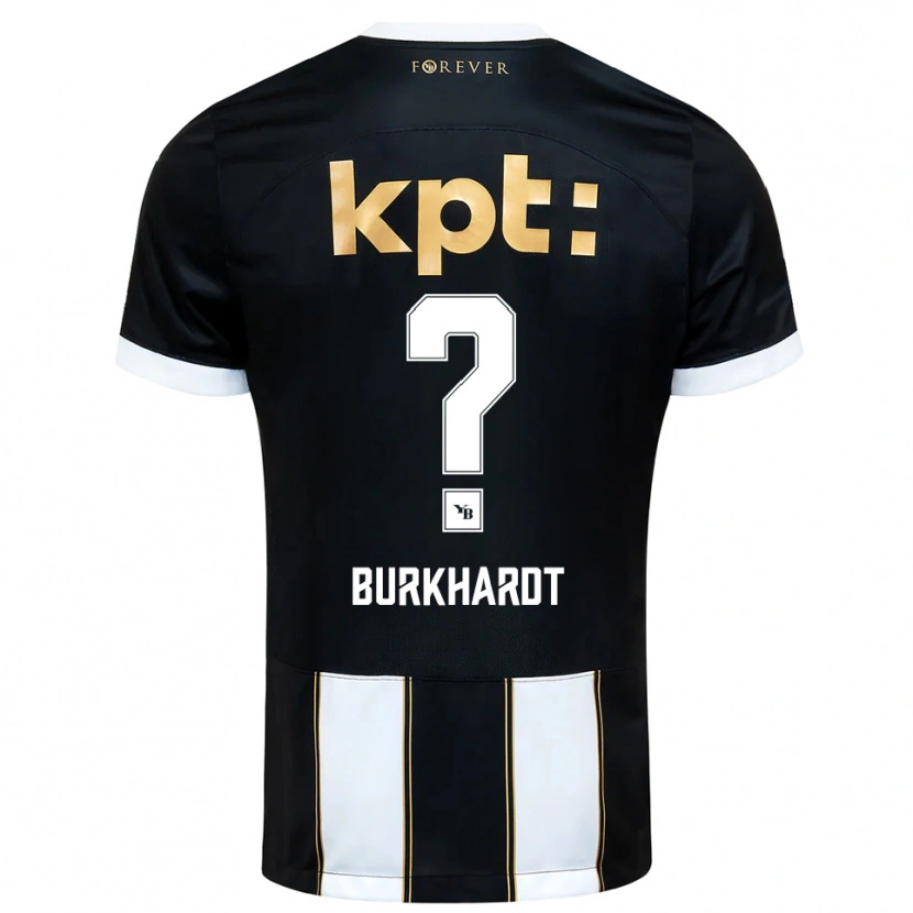 Danxen Kid Alessio Burkhardt #0 Black White Away Jersey 2025/26 T-Shirt