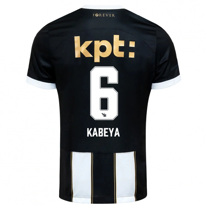 Danxen Kid Benjamin Kabeya #6 Black White Away Jersey 2025/26 T-Shirt