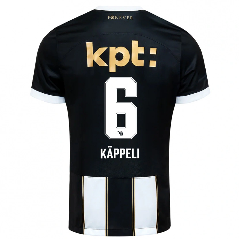 Danxen Kid Cuno Käppeli #6 Black White Away Jersey 2025/26 T-Shirt