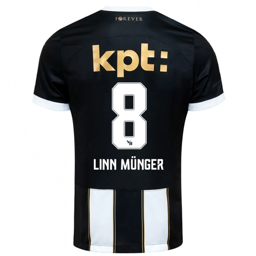 Danxen Kid Noa Linn Münger #8 Black White Away Jersey 2025/26 T-Shirt
