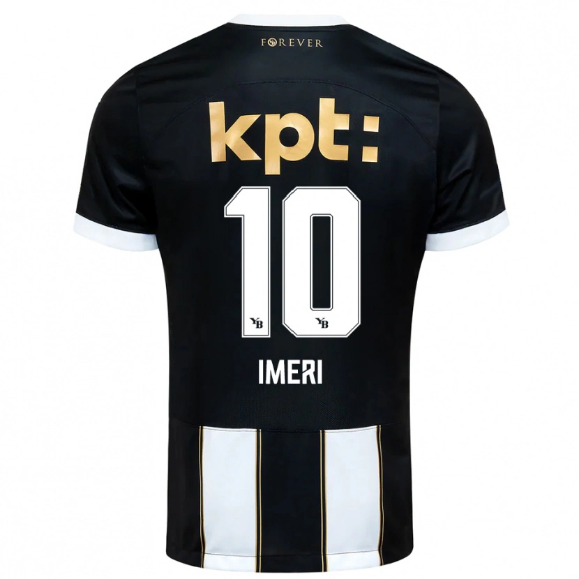 Danxen Kid Kastriot Imeri #10 Black White Away Jersey 2025/26 T-Shirt