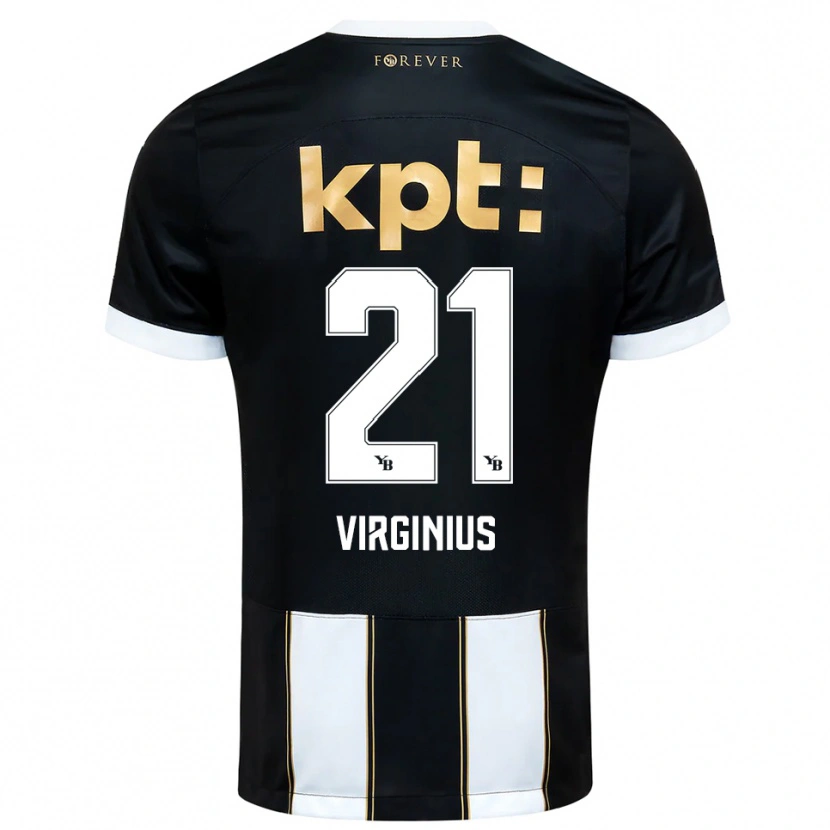 Danxen Kid Alan Virginius #21 Black White Away Jersey 2025/26 T-Shirt