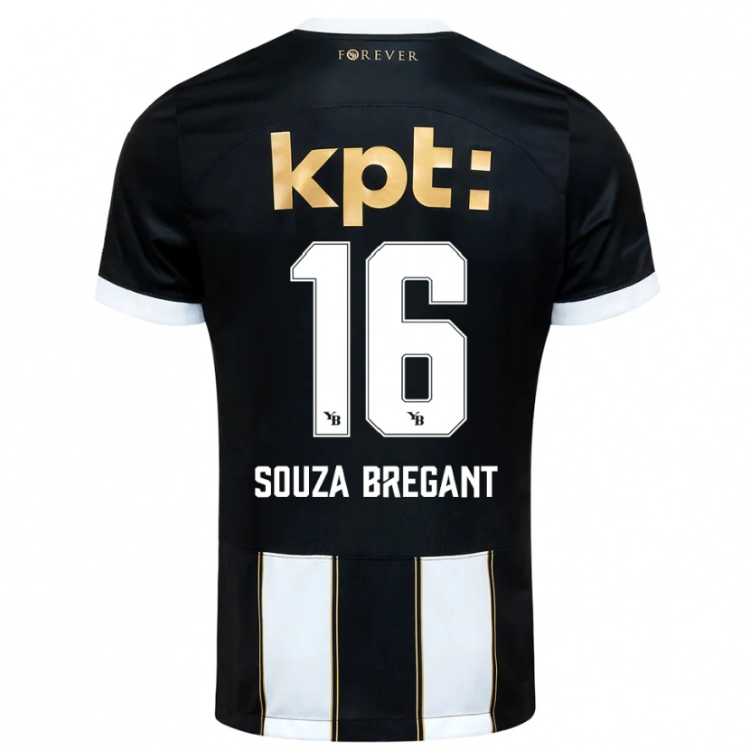 Danxen Kid Pietro Souza Bregant #16 Black White Away Jersey 2025/26 T-Shirt