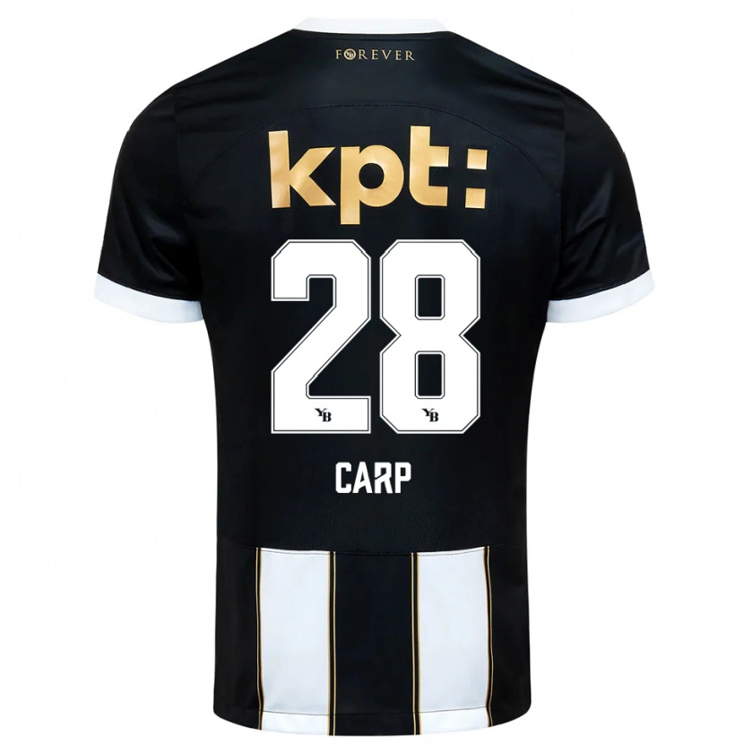 Danxen Kid Cristina Carp #28 Black White Away Jersey 2025/26 T-Shirt