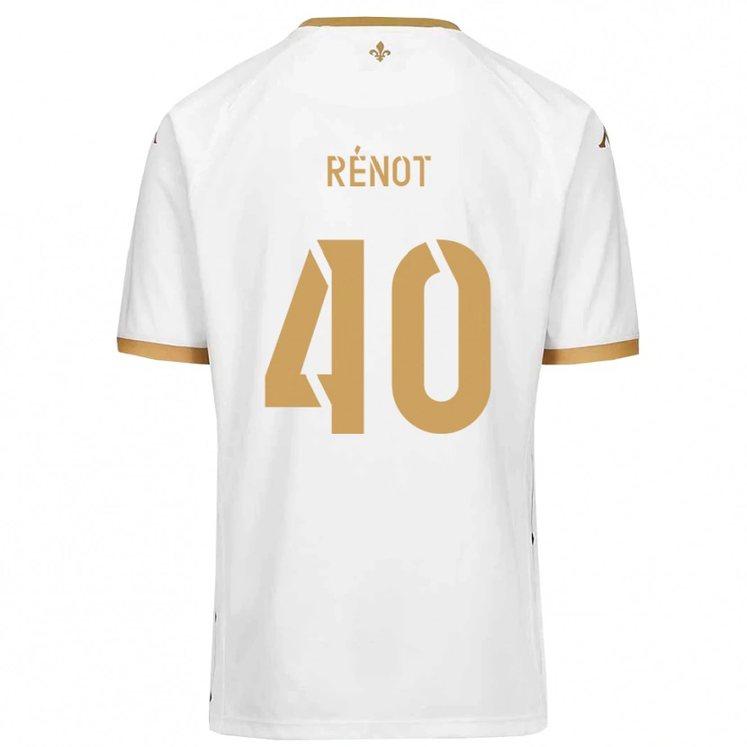 Danxen Kid Sébastien Rénot #40 White Gold Away Jersey 2025/26 T-Shirt