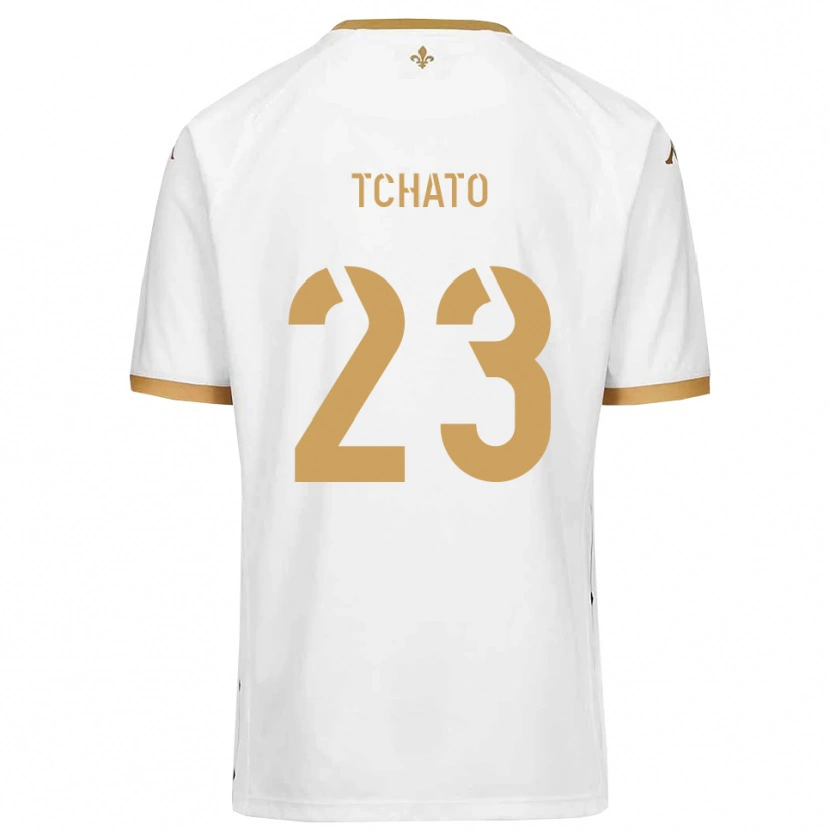Danxen Kid Ryan Tchato #23 White Gold Away Jersey 2025/26 T-Shirt