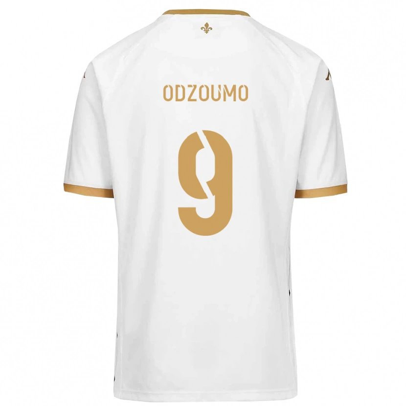 Danxen Kid Cédric Odzoumo #9 White Gold Away Jersey 2025/26 T-Shirt