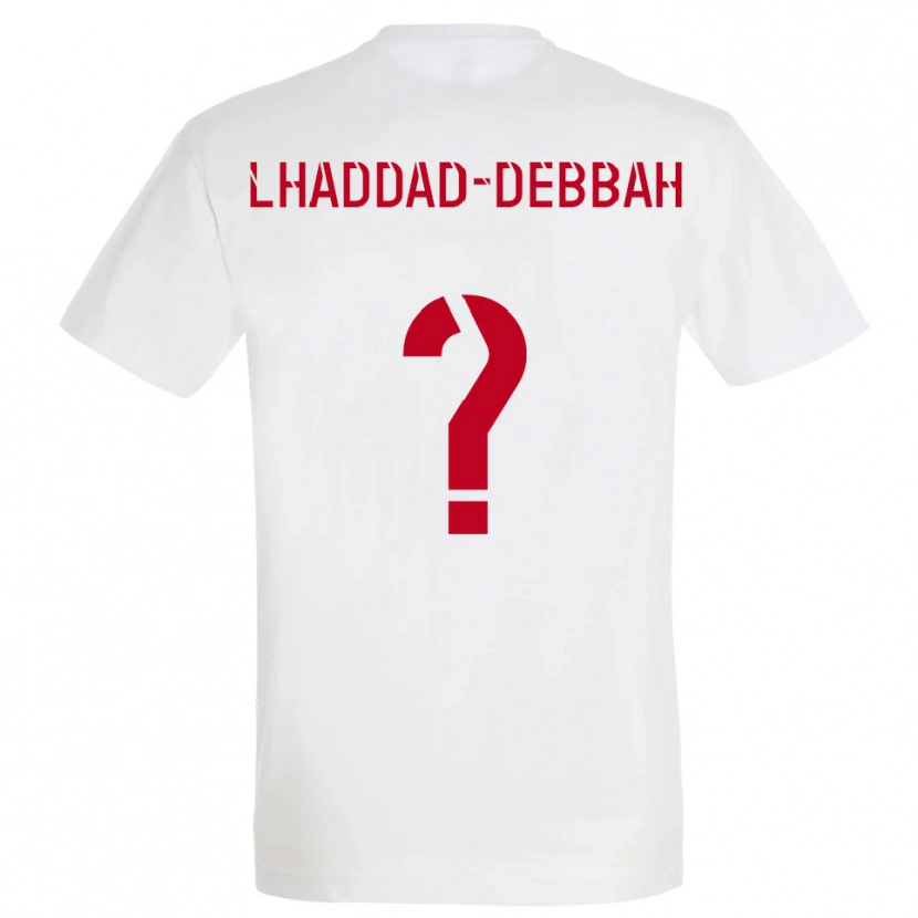 Danxen Kid Yanis Lhaddad-Debbah #0 White Red Yellow Away Jersey 2025/26 T-Shirt