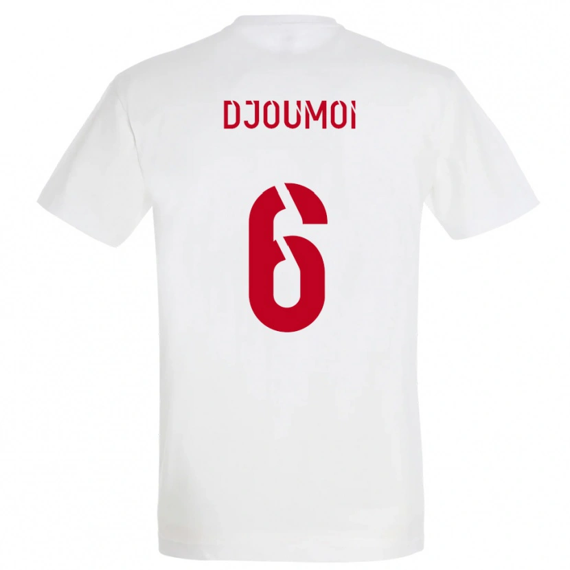 Danxen Kid Mourade Djoumoi #6 White Red Yellow Away Jersey 2025/26 T-Shirt
