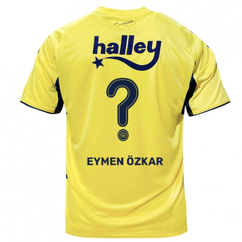 Danxen Kid Ali Eymen Özkar #0 Yellow Navy Away Jersey 2025/26 T-Shirt