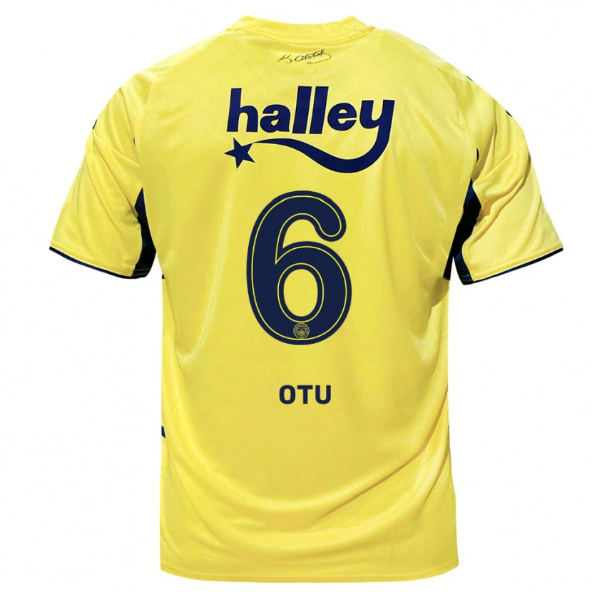 Danxen Kid Regina Otu #6 Yellow Navy Away Jersey 2025/26 T-Shirt
