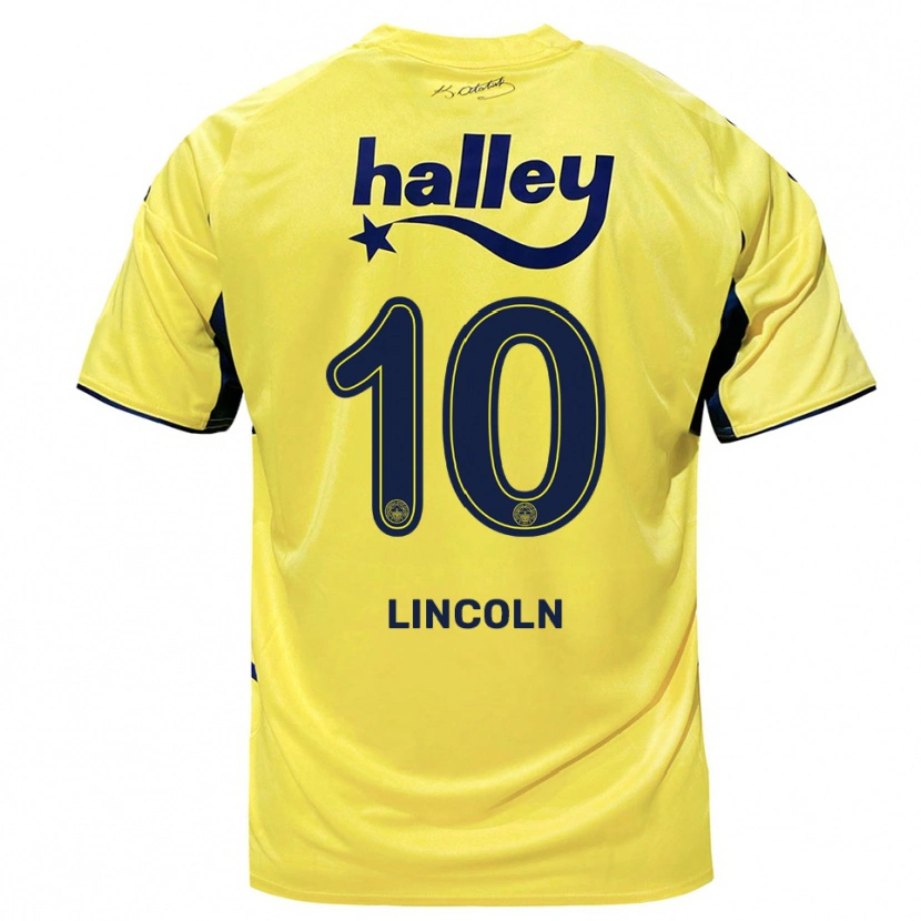 Danxen Kid Lincoln #10 Yellow Navy Away Jersey 2025/26 T-Shirt