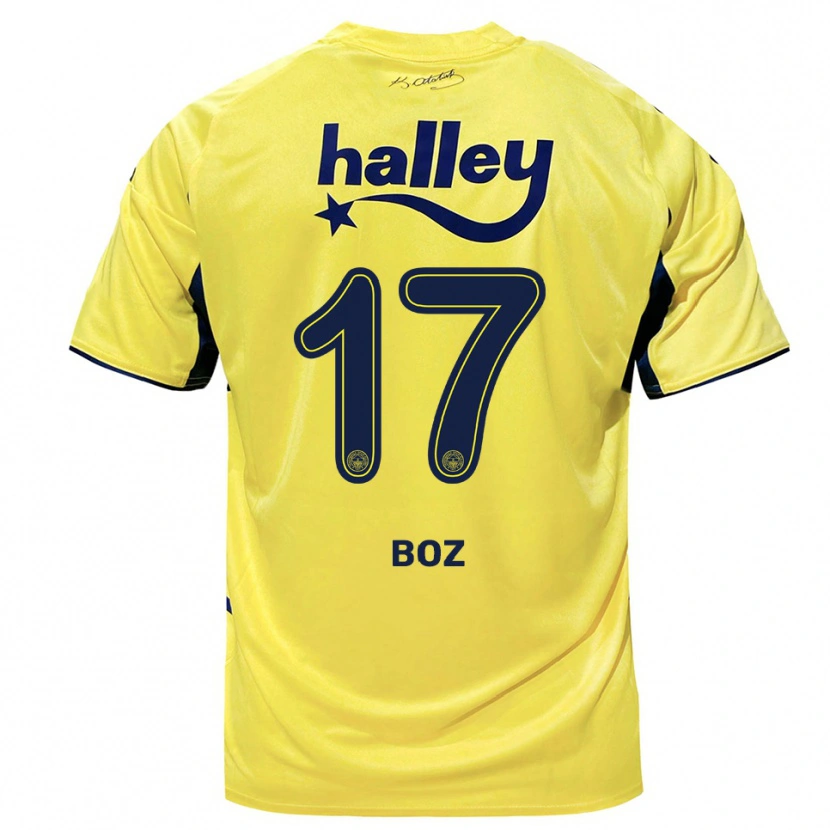 Danxen Kid Yasir Boz #17 Yellow Navy Away Jersey 2025/26 T-Shirt