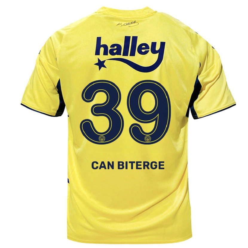 Danxen Kid Engin Can Biterge #39 Yellow Navy Away Jersey 2025/26 T-Shirt