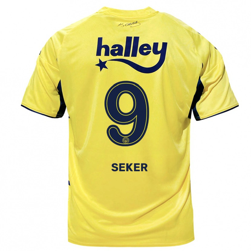 Danxen Kid Busem Şeker #9 Yellow Navy Away Jersey 2025/26 T-Shirt