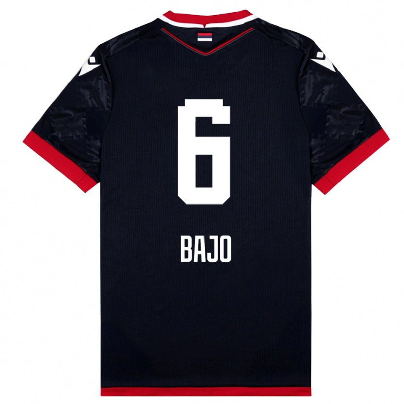 Danxen Kid Mahmudu Bajo #6 Black Red Away Jersey 2025/26 T-Shirt