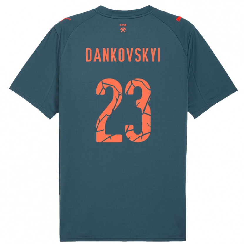 Danxen Kid Yegor Dankovskyi #23 Navy Red Away Jersey 2025/26 T-Shirt