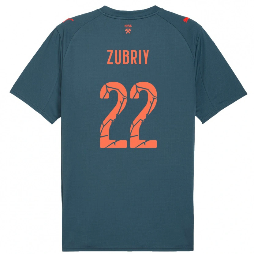 Danxen Kid Artem Zubriy #22 Navy Red Away Jersey 2025/26 T-Shirt
