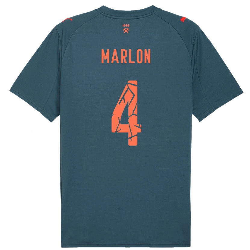 Danxen Kid Marlon #4 Navy Red Away Jersey 2025/26 T-Shirt