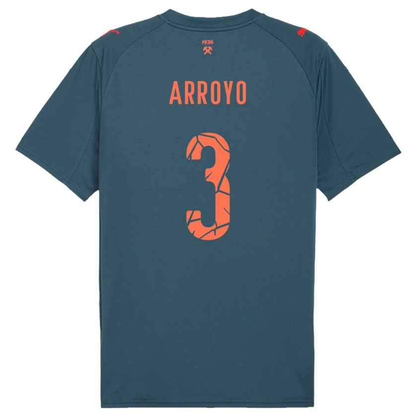 Danxen Kid Diego Arroyo #3 Navy Red Away Jersey 2025/26 T-Shirt