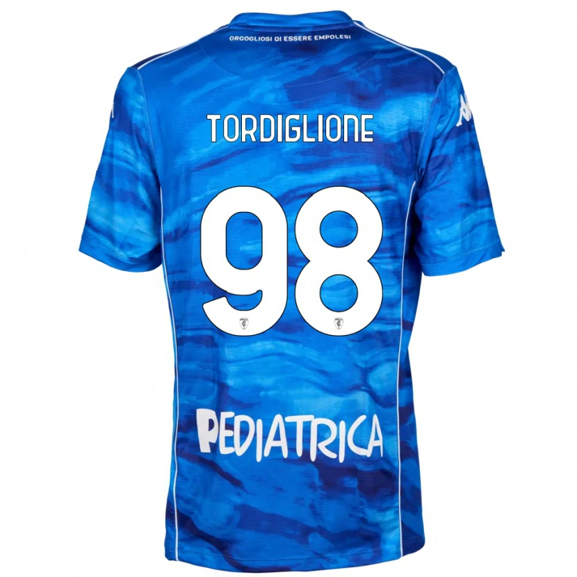 Danxen Men Nicolò Tordiglione #98 Blue White Home Jersey 2025/26 T-Shirt