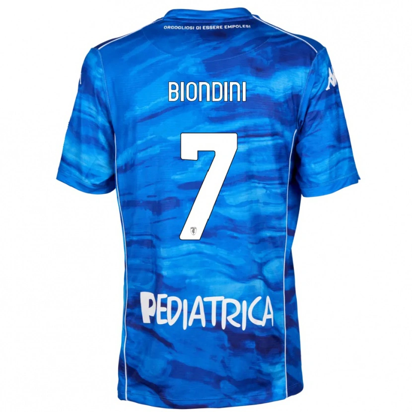 Danxen Men Edoardo Biondini #7 Blue White Home Jersey 2025/26 T-Shirt
