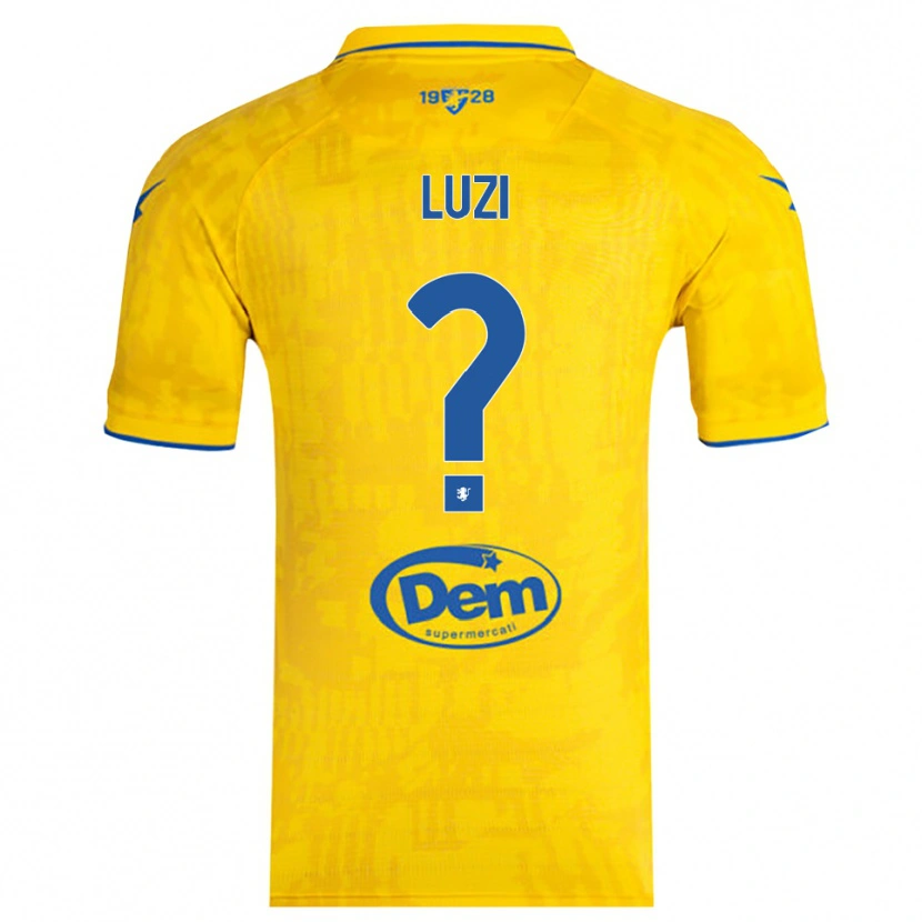 Danxen Men Daniel Luzi #0 Yellow Blue Home Jersey 2025/26 T-Shirt