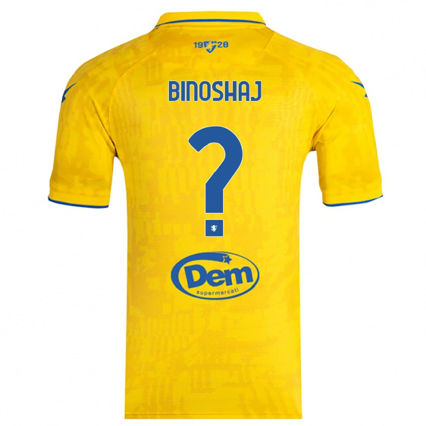 Danxen Men Samuele Binoshaj #0 Yellow Blue Home Jersey 2025/26 T-Shirt