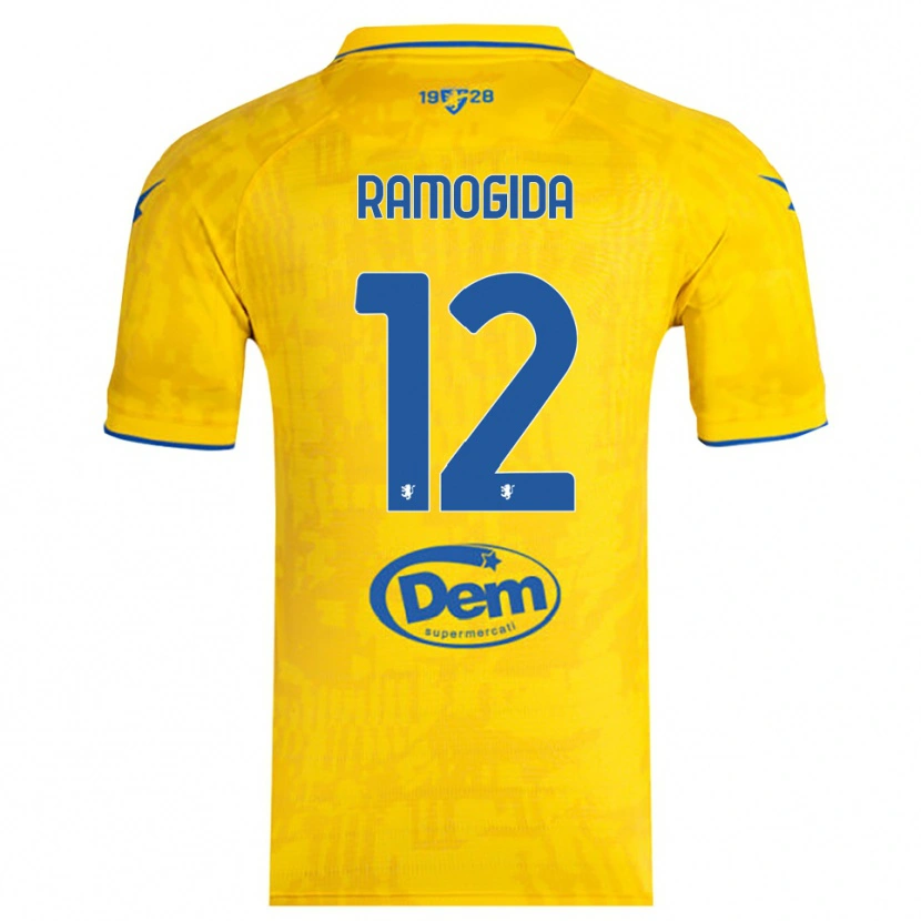 Danxen Men Tommaso Ramogida #12 Yellow Blue Home Jersey 2025/26 T-Shirt