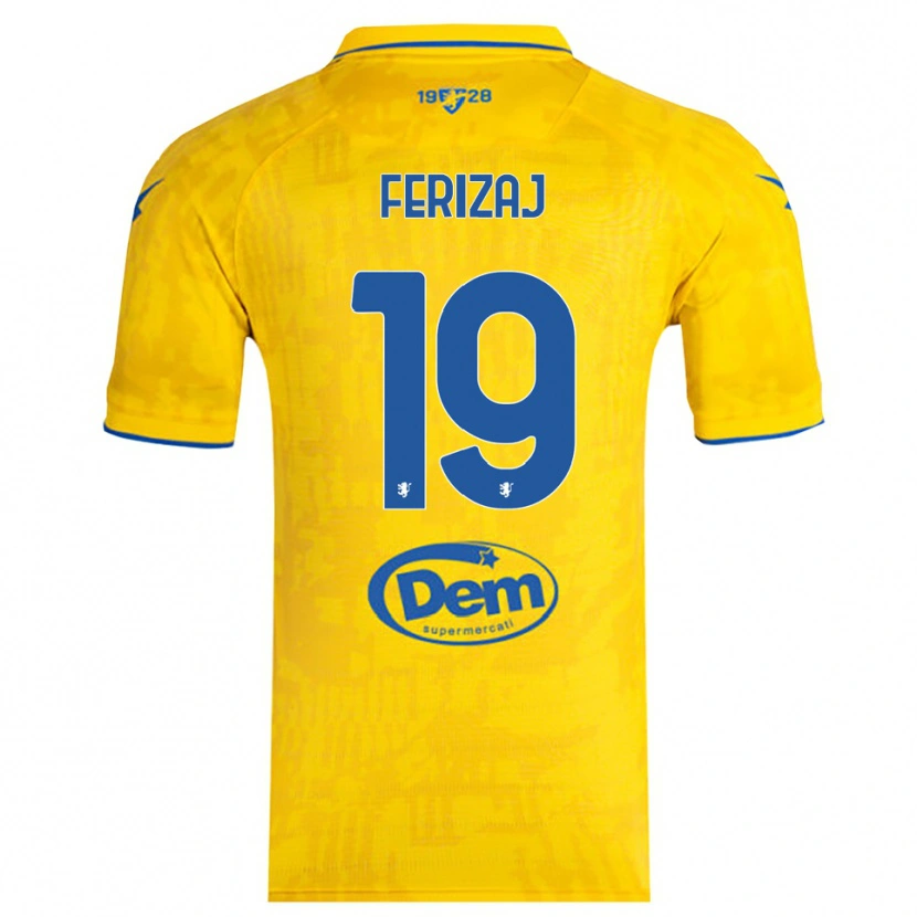 Danxen Men Justin Ferizaj #19 Yellow Blue Home Jersey 2025/26 T-Shirt