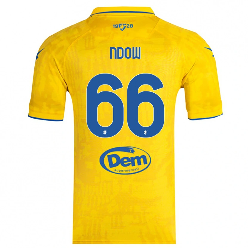 Danxen Men Abdoulie Ndow #66 Yellow Blue Home Jersey 2025/26 T-Shirt