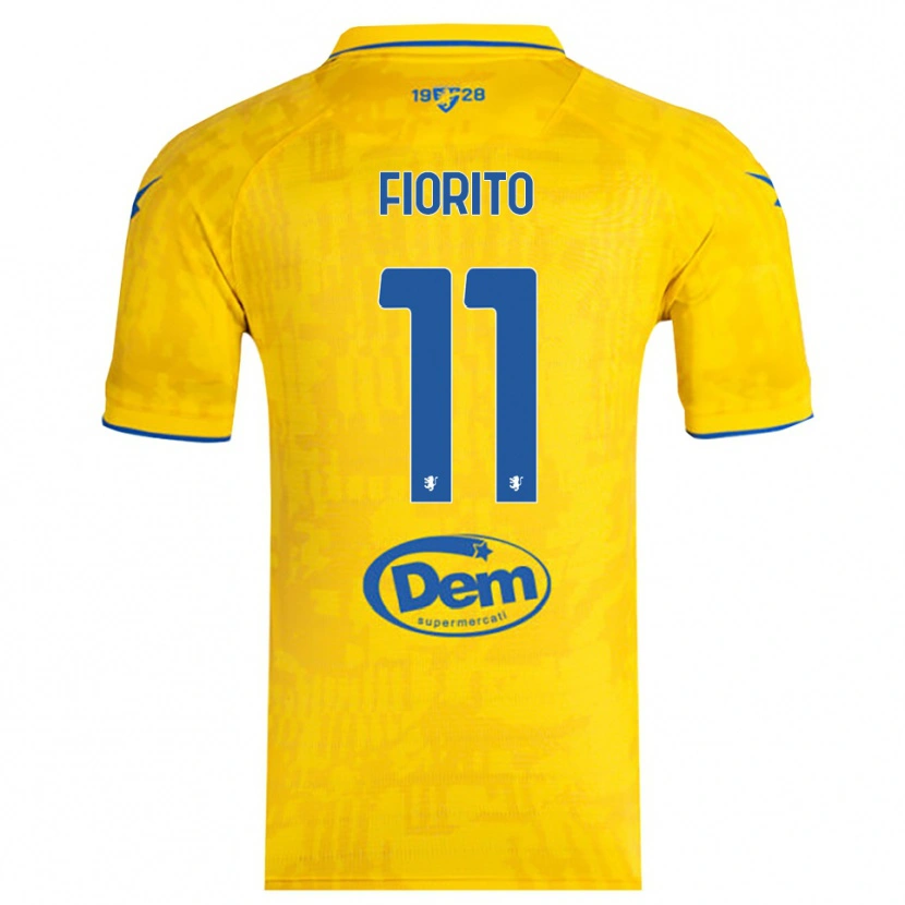 Danxen Men Loris Fiorito #11 Yellow Blue Home Jersey 2025/26 T-Shirt