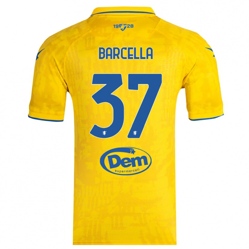 Danxen Men Kevin Barcella #37 Yellow Blue Home Jersey 2025/26 T-Shirt