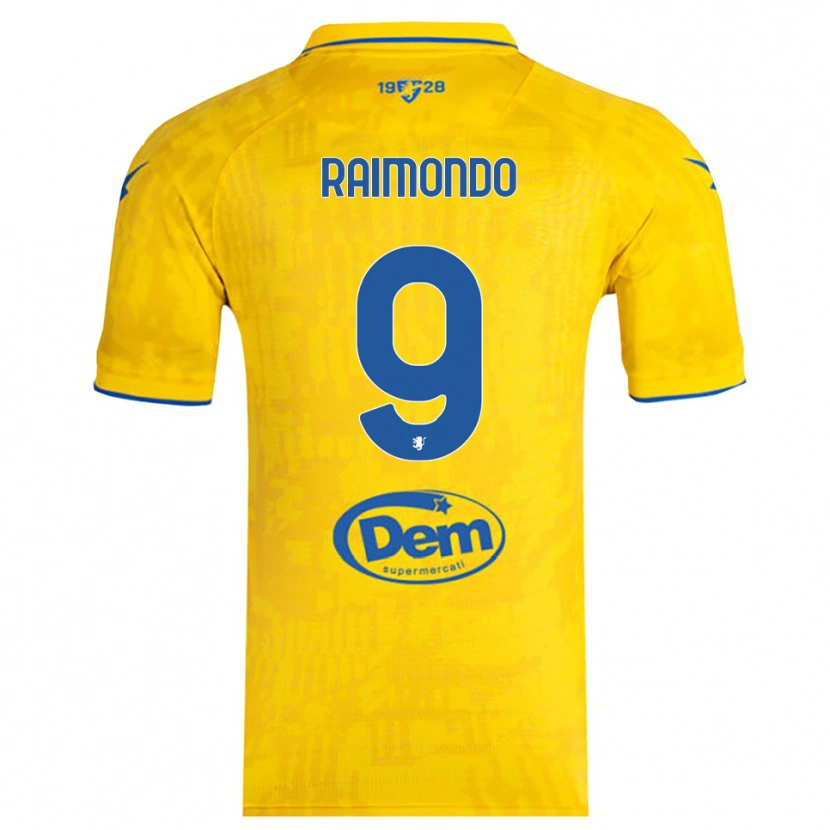 Danxen Men Antonio Raimondo #9 Yellow Blue Home Jersey 2025/26 T-Shirt