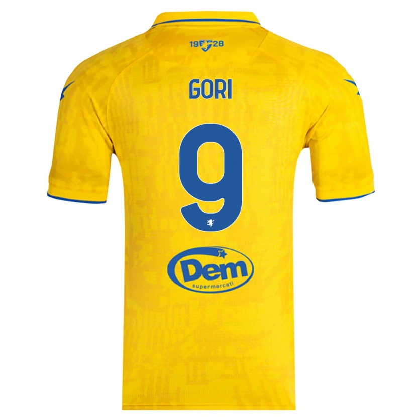 Danxen Men Lorenzo Gori #9 Yellow Blue Home Jersey 2025/26 T-Shirt