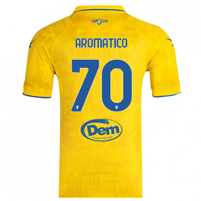 Danxen Men Raul Aromatico #70 Yellow Blue Home Jersey 2025/26 T-Shirt