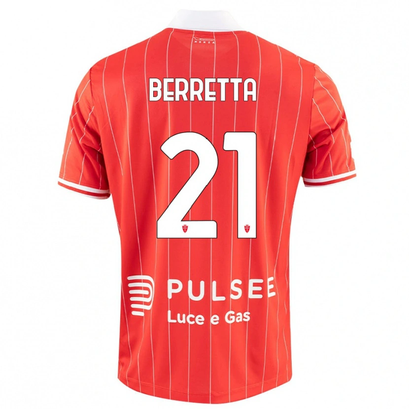 Danxen Men Alessandro Berretta #21 Red White Home Jersey 2025/26 T-Shirt