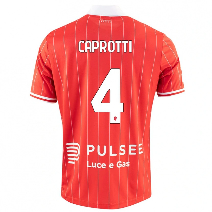 Danxen Men Carlo Caprotti #4 Red White Home Jersey 2025/26 T-Shirt